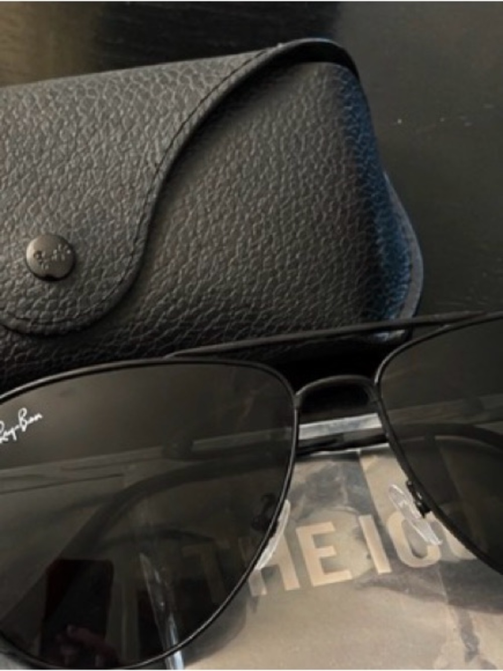Ray-Ban RB8097 William Titanium Sunglasses in a black colorway